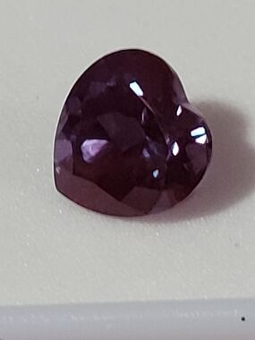 Heart-Shaped Jtv Alexandrite Lab  5 Ctw